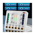 Miniatyrbilde 2 av 5: M8 Live Sound Card Trådløs Bluetooth Audio Mixer Digital Mixer Støyreduksjon Live Streaming Broa