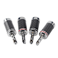 Miniatyrbilde 3 av 5: 8 stk bananplugger Hi-end Hifi Diy karbonfiber kobberbelagt rhodium elektrisk lydkontakt banan C