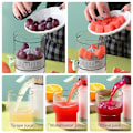 Miniatyrbillede 3 af 5: Bærbar elektrisk juicer citronpresser maskine appelsinpresser automatisk blender med USB-opladning