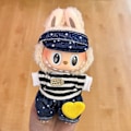 Miniatyrbild 3 av 3: [HH] Labubu Kläder och Accessoarer Endast Kläder POPMART LABUBU Sittande Docka Kläder Hatt 5
