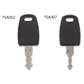Miniatyrbillede 2 af 5: Multifunktionel Tsa002 007 nøglepose til bagagekuffert told Tsa låsnøgle Shytmv