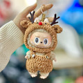 Miniatyrbild 1 av 5: [HH] 17cm Labubu Docka Kläder Tillbehör Set Mini Docka Kostym Gåva Röd Liten Svan Panda Jumpsuit Uppsättning för DIY Samlare style 17