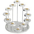 Miniatyrbillede 2 af 5: Mode-Multilags Acryl Ring Display Stativ Øreringe Holder Vedhæng Ædelsten Showcase Smykker Disp