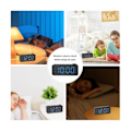 Miniatyrbild 3 av 5: RGB Digital Väckarklocka Radio, Dubbel Alarm Med Vardag/Helg-läge, Snooze, FM-radio Sömntimer