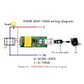 Miniatyrbild 2 av 5: AC Digital Multifunktionsmätare Watt Effekt Volt Ampere Ström Testmodul Pzem-004t För Ttl Com2/com3/