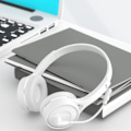 Miniatyrbillede 1 af 2: /HH/ Trådløse Bluetooth 5.1-hovedtelefoner til at lære erhvervshovedtelefoner med mikrofonunderstøttelse TF-kort Android og IOS Hvid Hvid