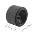 Miniatyrbilde 5 av 5: 4 stk Skateboardhjul Elastisk Pu Slitasjesterk Fleksibel Holdbar 65x45 Pu Skateboardhjul Sports Svart