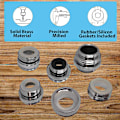 Miniatyrbillede 2 af 5: Hane Adapter Kit - Hanekran Diverter Adapter Til Vask - Have Slange Stik - Vandfilter - Kit