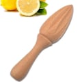 Miniatyrbillede 1 af 5: Træ Squeezer Saftpresser Frugtjuice Ekstraktor Reamer Citron Kegle Multifunktionel Køkkenredskab