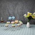 Miniatyrbillede 4 af 5: Transparent Aftagelig Akryl Kage Display Stativ Til Fest Rund Cupcake Holder Bageudstyr Bryllup Bi