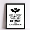 Miniatyrbillede 5 af 5: Wekity Sort/hvid Superman Wall Art Lærredstrykplakat, Enkelt Mode Sort/hvid Kunsttegning Indretning til Hjem Stue Soveværelse Kontor, Chi