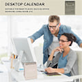 Miniatyrbilde 5 av 5: 6 stk. Mini skrivebords kalender 2024, Mini skrivebords kalender 2023-2024 - Løper fra oktober 2023 til desember 2024, Sm