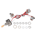 Miniatyrbilde 4 av 5: 2x Gitarledningsett 3-veis vippebryter 1v1t 500k Elektrisk gitar 2 Humbucker