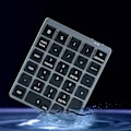 Miniatyrbild 2 av 5: N970 Trådlöst Bluetooth Numeriskt Tangentbord Med Usb-hubb Dubbla Lägen Flerfunktionsknappar Mini Numpad För Ac