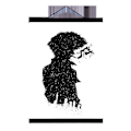 Miniatyrbillede 5 af 5: Wekity Bounty Hunter Wall Art Lærredstrykplakat, Enkelt Mode Sort og Hvid Kunsttegning Dekor til Hjem Stue Soveværelse Kontor og Børn
