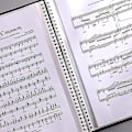 Miniatyrbillede 5 af 5: 30 lomme A4 nodemappe til musikere, indeksmapper i plast, dobbeltsidet