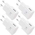 Miniatyrbilde 1 av 2: /HA/4-pakning 5V-2A USB-strømadapteruttak Universal hurtiglader for iPhone 12/11/X 8/7/6, Samsung Galaxy S22 S21 S20 S10 S5 S6 S7 S8 S9/Edge/Plus