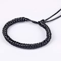 Miniatyrbillede 3 af 5: Satin Rattail Polyester Snor, 295 Fod 2mm Sort Perletråd Til Makrame Armbånd, Smykkefremstilling