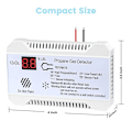 Miniatyrbillede 5 af 5: Propan Detektor 12v Lpg Naturgas Sensor Lækage Alarm 85db Sirene Til Bil Rv Hjem Digital Propan T