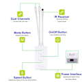Miniatyrbillede 4 af 5: Sp511e Wifi Musik LED-controller til Ws2812b Ws2811 Adressable Pixel RGB LED-strip Output Smart Vo