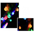 Pikkukuva 3 / 5: 6,5 metrin LED-valosarja, jossa 30 LED-lamppua, aurinkokäyttöiset koristevalot, keijusarjavalot kodin, puutarhan, terassin ja ulkokoristeluun