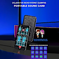 Miniatyrbild 2 av 5: Mini röstväxlare kort 16 olika effekter röstväxling stöd multi språk för spel sång P