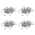 Miniatyrbillede 1 af 5: 400 stk. 6,3 mm uisolerede hun-spade push-on crimpterminaler ikke-isolerede 2,5 mm