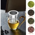 Miniatyrbilde 2 av 5: HA~Pieces 304 Rustfritt Stål Teinfuser, Finmasket Filter med Sammenleggbare Håndtak og Lokk, Gjenbrukbar Teinfuser