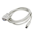 Miniatyrbillede 1 af 4: Db9p til 8p Mini Din Rs232 Download-kabel Hvid 8,2 fod til Plc Dvp-eh