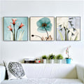 Miniatyrbild 5 av 5: Wekity Clear Flowers Wall Art Canvas Print Poster, Simple Abstract Art Drawing Decor för Hem Vardagsrum Sovrum Kontor och Barnrum (Set om 3