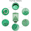 Miniatyrbilde 2 av 5: Fluefelle for hage, ranch og frukthage, den mest effektive fellen noensinne laget med gryter Flay Catcher Drosophila (4-pakning)
