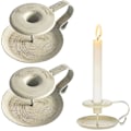 Miniatyrbilde 1 av 5: Lysestake, 2 stk Retro Lysestake, Metall Lysestake, Lysestake, Hvit Smijern