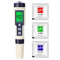 Miniatyrbillede 1 af 5: 5 i 1 Professionel Multi-parameter Combo Testmåler PH/EC/TDS/Saltholdighed/Termometer Digital multicolor multicolor