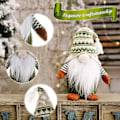 Miniatyrbillede 2 af 5: 2 stk. Jule Nisse Adorable Håndlavet Jule Siddende Julemand Dværg Dukker til Jul Pejse Kontor Julefest Dekoration