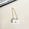 Miniatyrbillede 1 af 4: [HH] Første og Anden Generations Labubu Tøjtilbehør Sæt Sort til Stil Siddende Festdukke Kjole Tegneserie Legetøjsdesign White small c bag