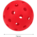 Miniatyrbillede 4 af 5: Lysende Pickleball Bold, 40 Huller Holdbar Specielt Designet Standard, Træning 74mm Pickle Bold Voksen til Indendørs Udendørs Turneringsspil