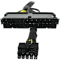 Miniatyrbild 5 av 5: 24-pin till 10-pin ATX PSU-huvudströmsadapter flätad hylsa kabel A