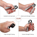 Miniatyrbild 4 av 5: 200lbs Fitness Heavy Grips Handgrepp Rehab-utvecklare Handgrepp Muskelstyrketräning Enhet Karpaltunnel Expander