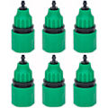 Miniatyrbillede 1 af 2: ORHS Haveslange Rør Envejsadapter Hanekobling ssform til Vanding 6-pk G/HH/ pipe connector 6pcs Green