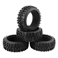 Pikkukuva 2 / 4: 4 kpl Rc Buggy -renkaat ja renkaat kuusikulmiolla 17 mm renkaat vanteet 1/8 mittakaavassa maastoauto 1:8 Rc maantieajoon B