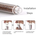 Miniatyrbillede 2 af 2: /HH/LED filter brusehoved, brusespray farveændring 7 farver-Perfet