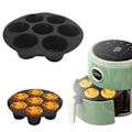 Miniatyrbillede 1 af 4: Silikonformet Airfryer Kurv Foder Muffinformet Kageform Bageplade 7 tommer