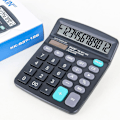 Miniatyrbillede 1 af 2: 12 cifre elektronisk lommeregner Solar Calculator Dual Power Des/HH/ Black