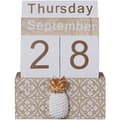 Miniatyrbilde 1 av 5: HA-Trekalender, Vintage Treblokk Evighetskalender