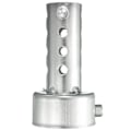 Miniatyrbild 3 av 3: 2 st Silver Motorcykel Avgassystem Dämpare Insats Baffel Db Killer Ljuddämpare, 42mm X 80mm & 42mm X