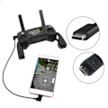 Miniatyrbilde 1 av 2: /HA/USB-C til Micro-USB for DJI Mavic Pro / Spark (30cm) Svart