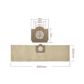 Pikkukuva 4 / 5: Paperipölypussit Wd3 Wd3300 Mv3 Se4001 Se4002 6.959-130 A2200 A2500 A2600 A2900 Imurin G