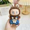 Miniatyrbild 1 av 5: [HH] Högkvalitativ Söt Klänning Outfit Kläder 17cm Plyschdocka Färg Rutig Labubu Dockkläder 4.(Just clothes)