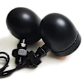 Miniatyrbillede 3 af 5: 4 stk. sorte motorcykel blinklys indikator lampe Moto blinklys til Chopper Bobber