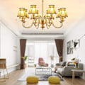 Miniatyrbild 4 av 5: Ljuskrona Lampskärm Set Om 2 Klämma På Drop Light Lampskärm Vägglampa Tyg Ljusskärm lin